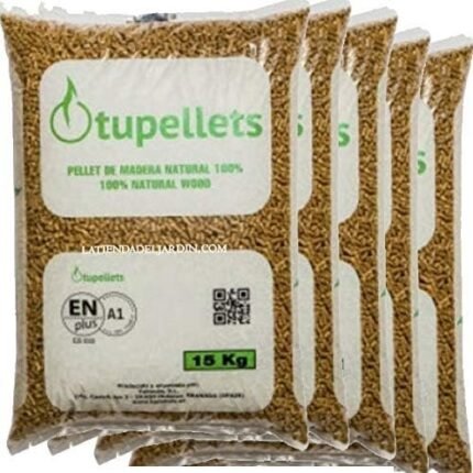 Pellets de Bois Suinga 75 kg (5 Sacs de 15 kg) – Granulés de Chauffage 100% Naturels